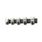 Z-Lite Beckett 5 Light Vanity, Matte Black And Clear Seedy 492-5V-MB - alternate 1
